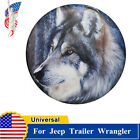 Spare Tire Cover 16" Wolf Wheel Sun Rain Protector For Jeep Wrangler Universal