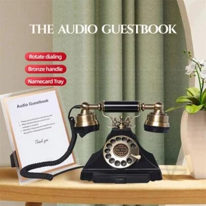 Wedding Guest Audio Message Book Phone Recording Vintage Audio Message Book L7U8 - Picture 1 of 13
