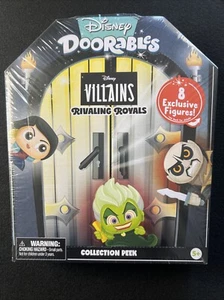 Disney Doorables Villains Rivaling Royals Collection Peek  8 Figures New In Box - Picture 1 of 3