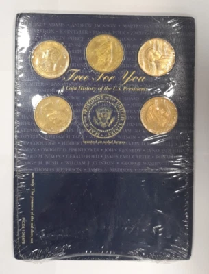 "A COIN HISTORY OF THE U.S. PRESIDENTS" SOLID BRASS PRESIDENTIAL COIN SET - Image 1 of 4