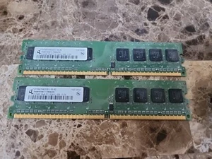 512MB DDR2 Desktop Dell Computer Memory RAM HYS64T64000EU-3S-b2 2 Pack - Picture 1 of 7