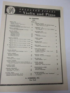 Partitura para piano violín Charles Dancla Petit Air variada sobre un tema de Weugk - Imagen 1 de 4