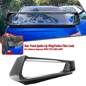 Rear Trunk Spoiler Splitter Wing Kit Decor For Subaru Impreza WRX STI 2002-2007 - Picture 1 of 8