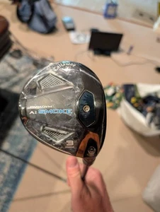 Callaway Ai Smoke Max 3W 3 Wood, Ventus TR Blue 6S with Velocore - Picture 1 of 7