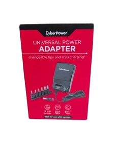 CyberPower Universal AC Adapter Charger With 7 Changeable Tips 21.A USB - Photo 1 sur 6