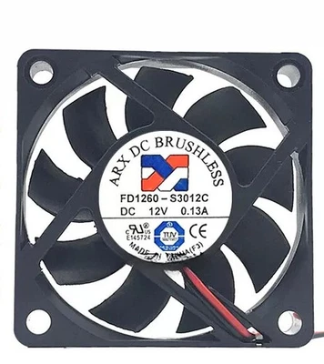 Ventilador de refrigeración silencioso ARX DC SIN ESCOBILLAS FD1260-S3012C 12V 0.13A 6 cm Foto 1 de 2