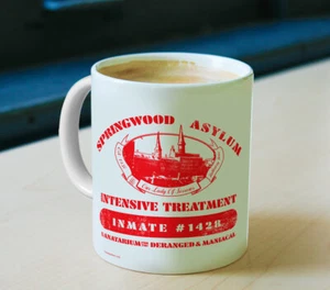 Nightmare Elm Street Freddy Krueger Coffee Cup Mug Springwood Asylum Horror NEW - Picture 1 of 7