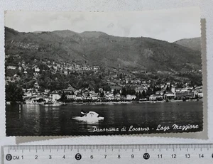I121687 Cartolina Svizzera - Locarno - Panorama Lago Maggiore - VG 1956 - Picture 1 of 2