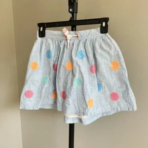 Cat & Jack Girls Sky Blue & White Striped Sequins Skirt Size 10/12 - Picture 1 of 8