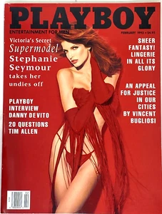 Playboy February 1993 ~ Stephanie Seymour,  Comedian Tim Allen Interview- MINT - Picture 1 of 1