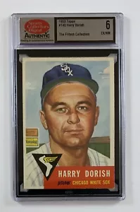 Tarjeta de béisbol 1953 Topps #145 Harry Dorish SCD 6 EX-NM graduada GC8-5145 - Imagen 1 de 2