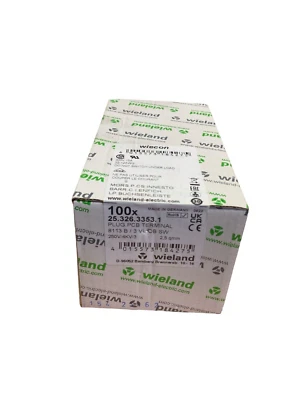 Terminal Block Plug Type 8113B, 25.326.3353.1 3VL OB SW, 250V/4KV/3, PACK OF 100 - Image 1 of 4