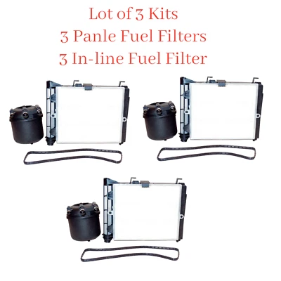 Kit de 3, 6 filtros filtro de combustible - filtros diésel para Ford 2017-2023 V8 6,7 L Foto 1 de 4