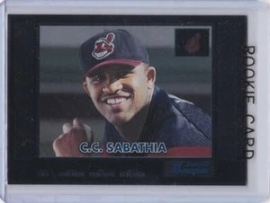 C.C. SABATHIA ROOKIE CARD Bowman Cleveland Baseball NEW YORK YANKEES Future HOF! - Picture 1 of 2