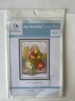 Joy Sunday Cross Stitch Kit - Fruit Basket (2) J005 - Image 1 of 3