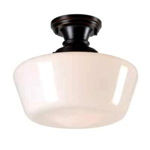 Kenroy Home Cambridge 12 in. 1-Light Bronze Flush Mount - Picture 1 of 9