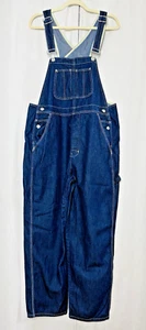 GAP Denim Carpenter Overalls Loose Fit Women Blue Jean Small Y2K 90s Wide Leg Vt - Picture 1 of 19