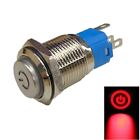 Vandal Proof Metal Push Button Switch with Power LED 12 24V and IP66 Rating