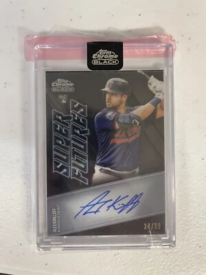 2021 Topps Chrome Black Super Futures Alex Kirilloff ROOKIE AUTO /99 - TWINS RC - Image 1 of 2