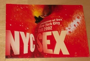 Museo del Sexo Ciudad de Nueva York Otoño 2002 Invitación Fiesta de Apertura Exposición Inaugural - Imagen 1 de 5