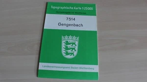 Topographische Karte 7514 Gengenbach 1:25000 Baden-Württemberg 1981 /B1317 - Bild 1 von 1