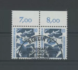 BERLINO SERIE PERMANENTE 798 SWK COPPIA ORIZZONTALE OR ESSTPL MI 8.- + M1613 - Foto 1 di 1