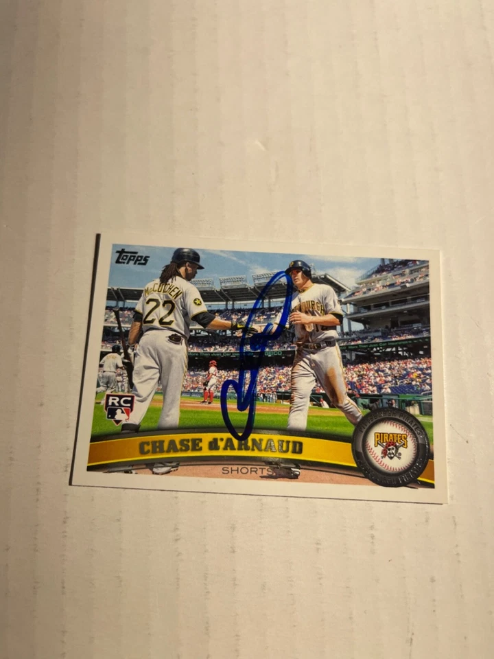Pittsburgh Pirates CHASE D’ARNAUD Signed Card - Image 1 of 1