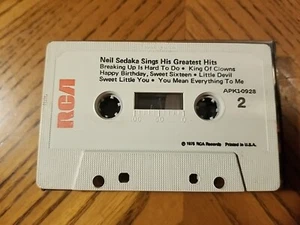 Neil Sedaka Sings His Greatest Hits (Cassette Tape) 1975 Breaking Up Is Hard - Picture 1 of 4