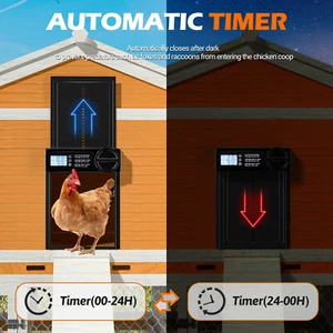 Automatic Chicken/Animal Coop Door Battery Operated Opener Timer Manual Control - Picture 1 of 9