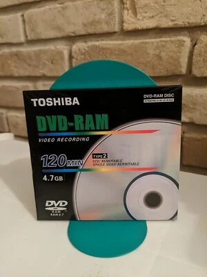 Toshiba DVD RAM 4.7 GB Disc Factory Sealed (Type 2 Single Side 120 Min) - Image 1 of 3