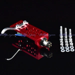 New 20pcs/lot OFC wire gold terminals HiFi CNC machined turntable red headshell - Picture 1 of 5