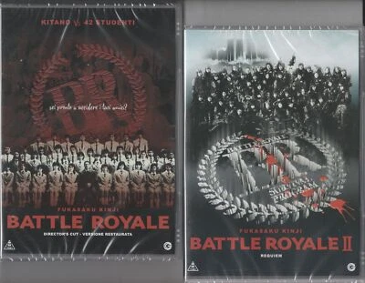 2 Dvd BATTLE ROYALE 1 + BATTLE ROYALE II REQUIEM nuovo sigillato Fukasaku Kinji - Immagine 1 di 3