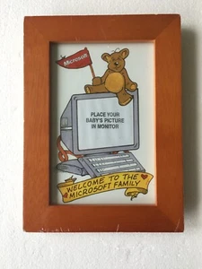 Vintage Rare Microsoft Welcome To The Family Photo Frame New See Description - Picture 1 of 2