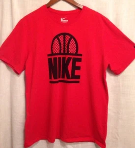 Nike Basketball Baumwollmischung rot schwarz Grafik T-Shirt Made USA Größe XL Dri-Fit  - Bild 1 von 6