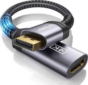 JSAUX 4K Display Port to HDMI Adapter, DP to HDMI Converter Male to Female 1080p - Picture 1 of 5