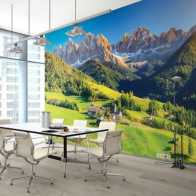 MOUNTAINS ALPS FOREST 3D Photo Wallpaper Wall Mural Modern Living Room Bedroom • 92.04€
