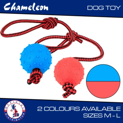 Dog Toys Chew Toys Ropes, Tooth Cleaning thrower tugger 30x5cm or 35x7cm ball - Image 1 of 4