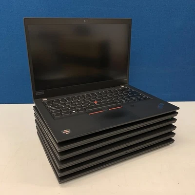 Job Lot x 6 Lenovo ThinkPad T495, Ryzen 7 Pro,  *SCREEN DAMAGE + NO CHARGERS* - Image 1 of 4