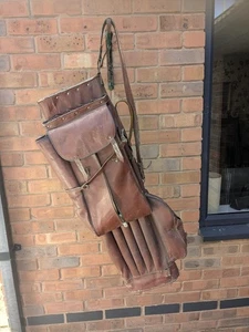 TimewarpGolf - Full Leather Bag - Great for hickory golf - Picture 1 of 15