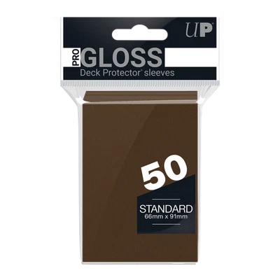 Braune Standard Kartenhüllen 50ct PRO-Glanz Deck Protektoren für Pokémon MTG - Bild 1 von 2