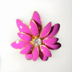 HSN FYG Paula Abdul Er liebt mich, Ich liebe mich mehr LILA EMAILLE Ring Mitte KRISTALL - Bild 1 von 3