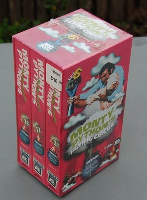 Sealed 3 vhs tape Monty Python's Flying Circus 1973 Volume 16, 17 and 18. - Image 1 of 4