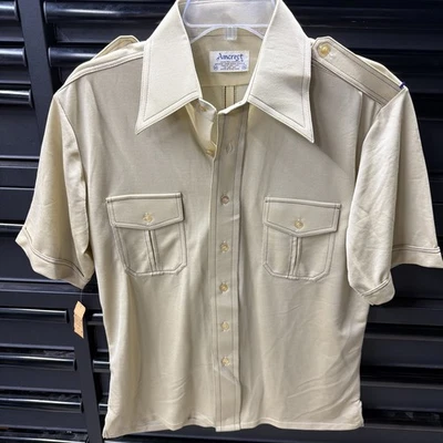 Винтажная сорочка Amcrest новая из старых запасов мужская средний размер - Изображение 1 из 4