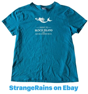 Block Island Rhode Island Meerjungfrau T-Shirt DAMEN LARGE - Bild 1 von 2