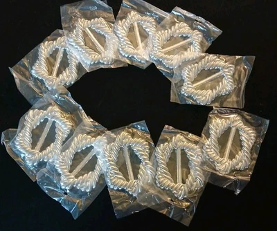 10 piezas - Anillos de plástico plateado para camiseta o bufanda Foto 1 de 4