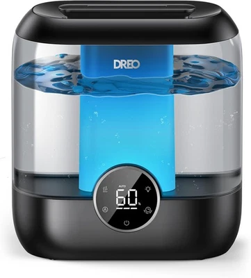 Humidificadores de relleno superior Dreo 6L para dormitorio, 60H tiempo de ejecución de gran tamaño frío húmedo Foto 1 de 4