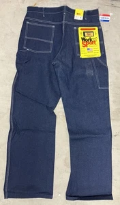 Vintage neu aus altem Lagerbestand 90er Work N Sport Denim Zimmermann Arbeitshose 34 x 32 hergestellt in den USA 100 % Baumwolle - Bild 1 von 12