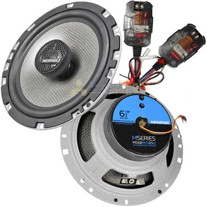 6.5" Convertible Coaxial Alloy Tweeters Crossover Speakers Memphis Audio MS60 - Picture 1 of 11