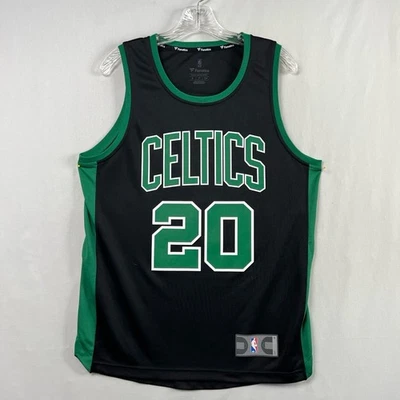 Camiseta deportiva de baloncesto Fanatics para hombre pequeña Boston Celtics NBA #20 Hayward negra verde Foto 1 de 4