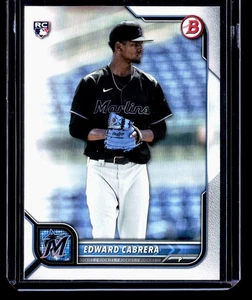 2022 Bowman Rookie Edward Cabrera Miami Marlins #78 - Picture 1 of 2